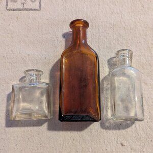 Vintage glass bottles
